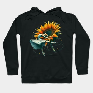 Sunflower Ballet Dancer Fantasy Hoodie